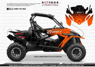 Adhesivos CF Moto ZForce 1000 Sport Bicolor Naranja