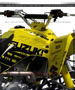 Alternative view of Adhesivos Quad Suzuki LTZ 400 Bicolor Negro Amarillo