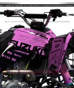 Alternative view of Adhesivos Quad Suzuki LTZ 400 Bicolor Negro Rosa