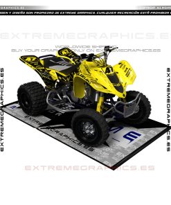 Adhesivos Quad Suzuki LTZ 400 Bicolor Negro Amarillo