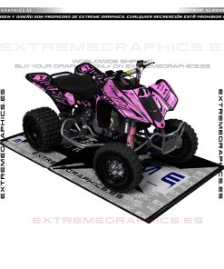 Adhesivos Quad Suzuki LTZ 400 Bicolor Negro Rosa