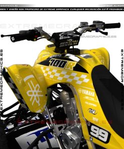 Alternative view of Adhesivos Quad Yamaha Raptor 700 Carbon Amarillo