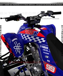 Alternative view of Adhesivos Quad Yamaha Raptor 700 Carbon Azul