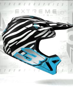 PACK CASCO + ADHESIVOS ZEBRA V3