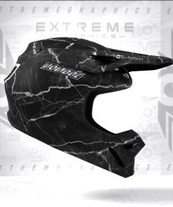 PACK CASCO + ADHESIVOS MÁRMOL SILVER