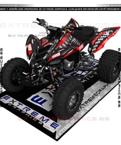 Adhesivos Quad Yamaha Raptor 700 Carbon Negro