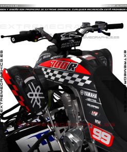 Alternative view of Adhesivos Quad Yamaha Raptor 700 Carbon Negro