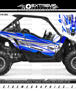 Adhesivos Buggy Yamaha Race Blanco Azul