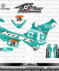Adhesivos Moto KOVE BigKov Turquesa