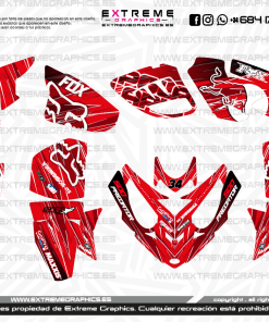 Adhesivos Quad Predator 500 Extreme Rojo