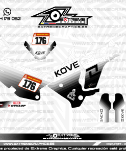 Adhesivos Moto KOVE Sand Blanco