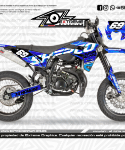 Adhesivos Moto Sherco Supermoto Azul