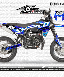 Adhesivos Moto Sherco Supermoto Azul