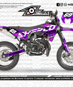 Adhesivos Moto Sherco Supermoto Morado