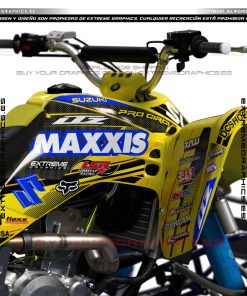 Alternative view of Adhesivos Quad Suzuki LTZ 400 Racing47 Amarillo