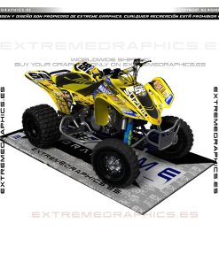 Adhesivos Quad Suzuki LTZ 400 Racing47 Amarillo