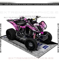 Adhesivos Quad Suzuki LTZ 400 Racing47 Rosa