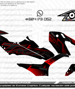 Adhesivos Moto Yamaha TMAX Black Rojo
