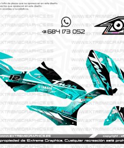 Adhesivos Moto Yamaha TMAX Racing Turquesa