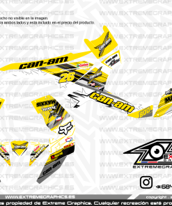 Adhesivos Quad Can Am Renegade Stars Amarillo 2005-2012
