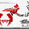 Adhesivos Quad Can Am Renegade Camo Rojo 2005-2012
