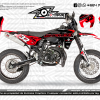 Adhesivos Moto Sherco Race Negro y Rojo