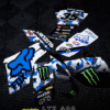 OUTLET // Kit adhesivos LTZ 400 diseño Camo Fox Azul