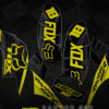 OUTLET // Kit adhesivos RAPTOR 660 diseño FOX RACING Amarillo