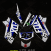 OUTLET // Kit adhesivos LTZ 400 diseño Fox 4 Azul