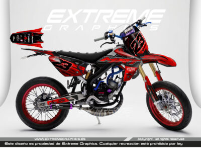 Adhesivos Moto Rieju MRT Viral Rojo