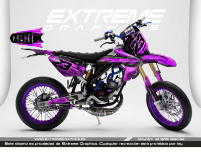 Adhesivos Moto Rieju MRT Viral Rosa
