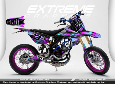 Adhesivos Moto Rieju MRT Viral Degradade