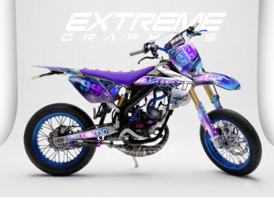 Adhesivos Moto Rieju MRT Galaxy Blanco