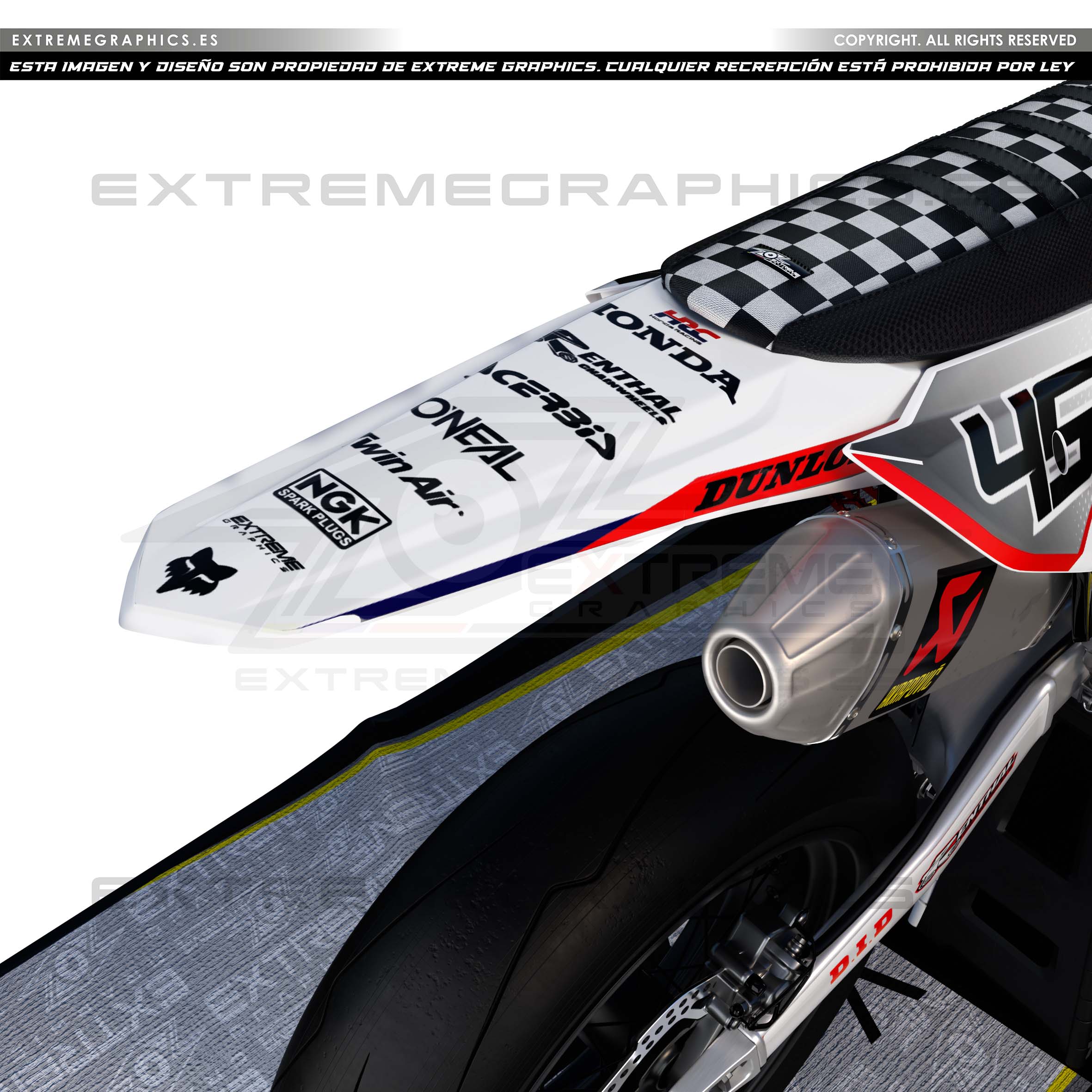 crf bigline blanco trasera
