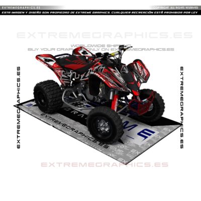 Adhesivos Quad Suzuki LTZ 400 SM27 Rojo