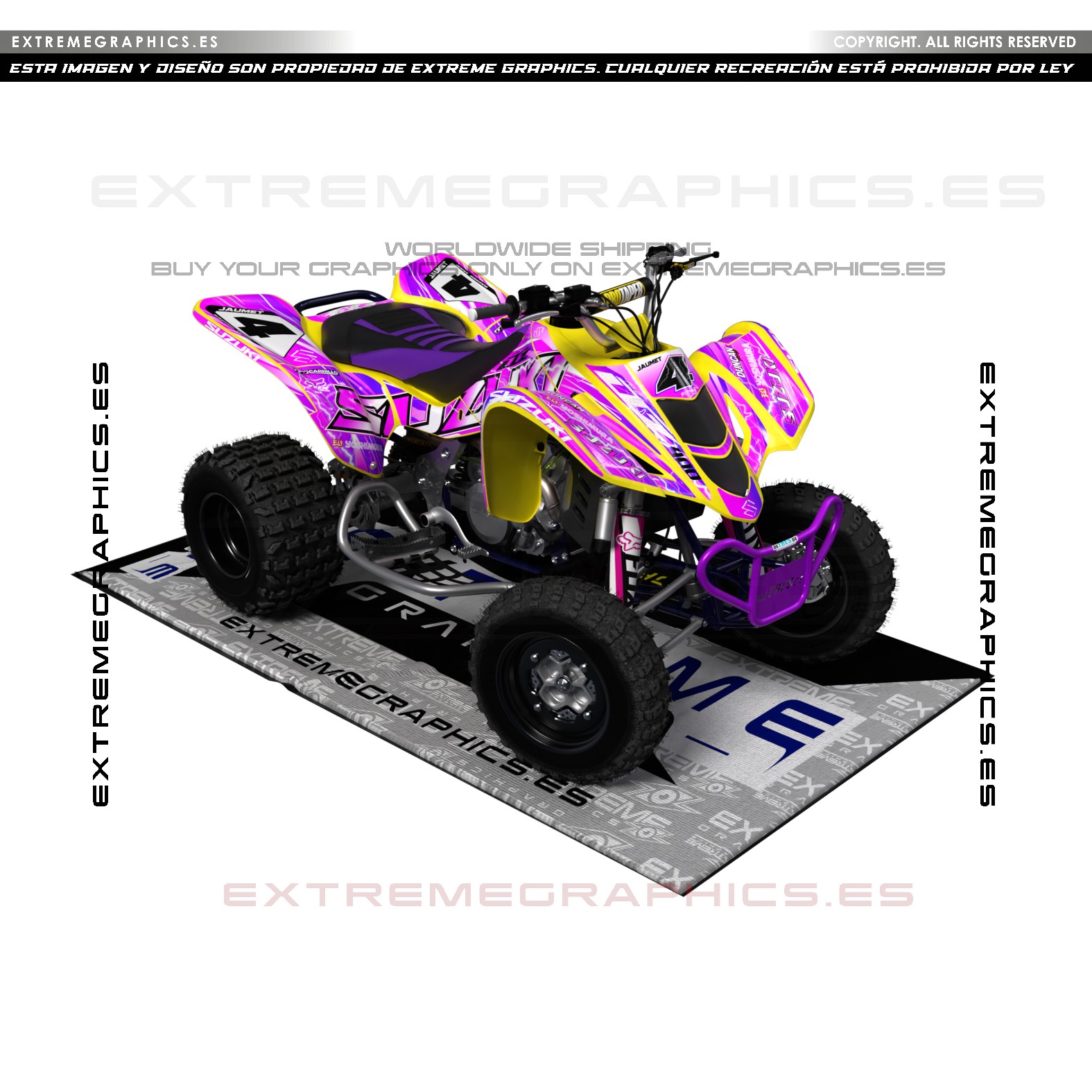 sm27 rosa frontal plastica amarilla